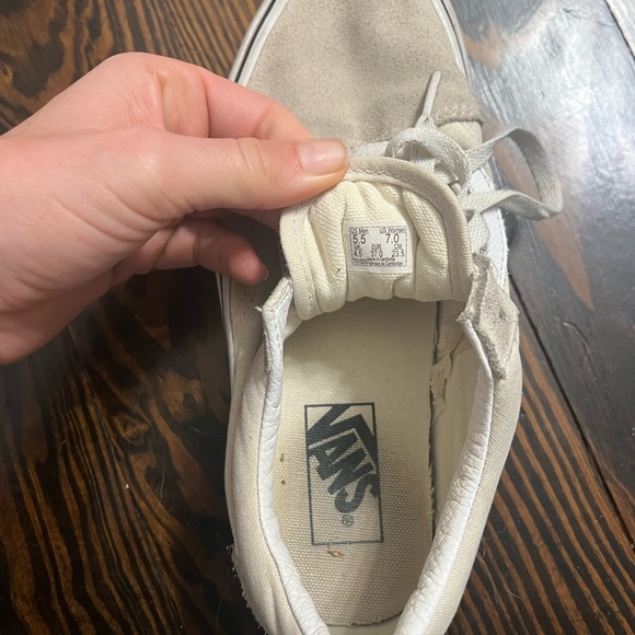 Cream vans size 7 - Picture 2 of 3